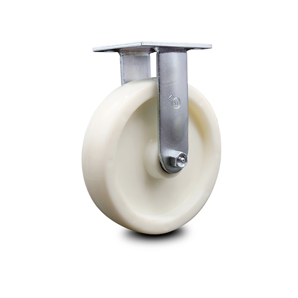 Service Caster 8 Inch Nylon Wheel Rigid Caster with Roller Bearing SCC-30R820-NYR - main